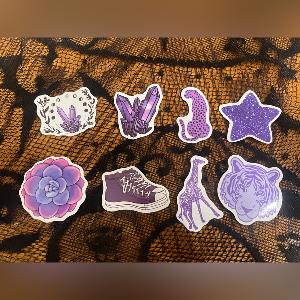 3 for $12 Purple Themed Sticker Set